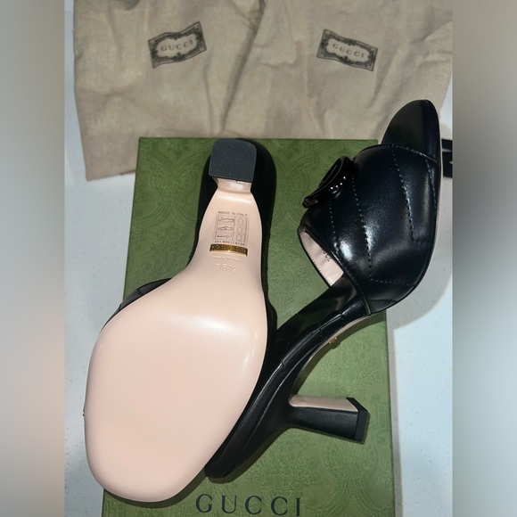 NWT Gucci Marmont Quilted Mule Sandals - Picture 3 of 3